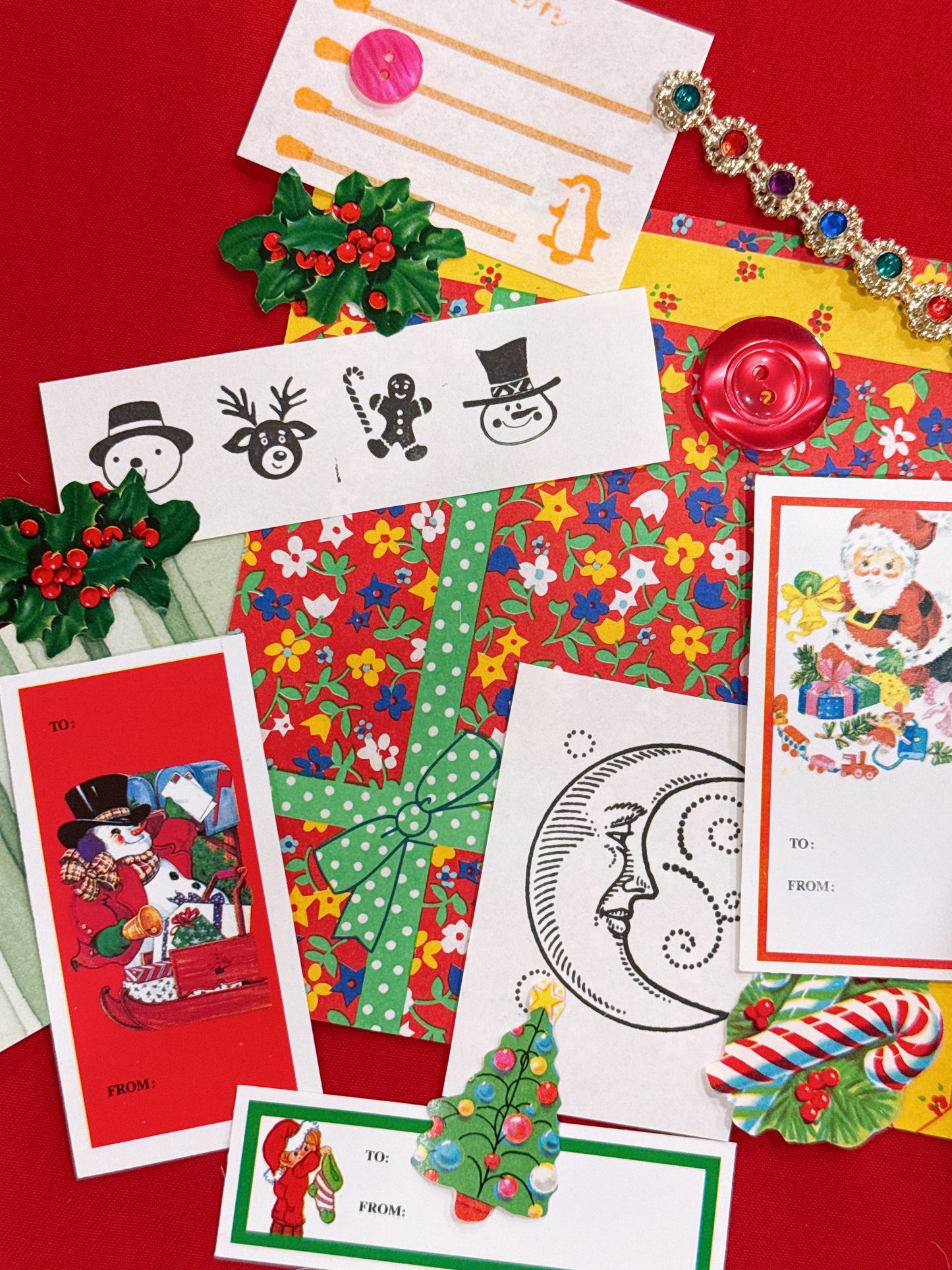 christmas collage kit .☘︎ ݁˖