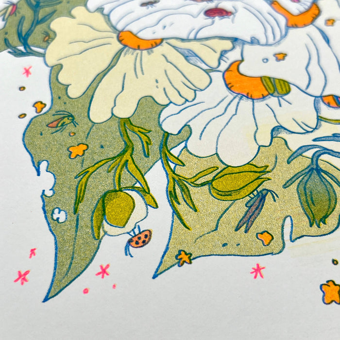 Bug Fairy Riso Print
