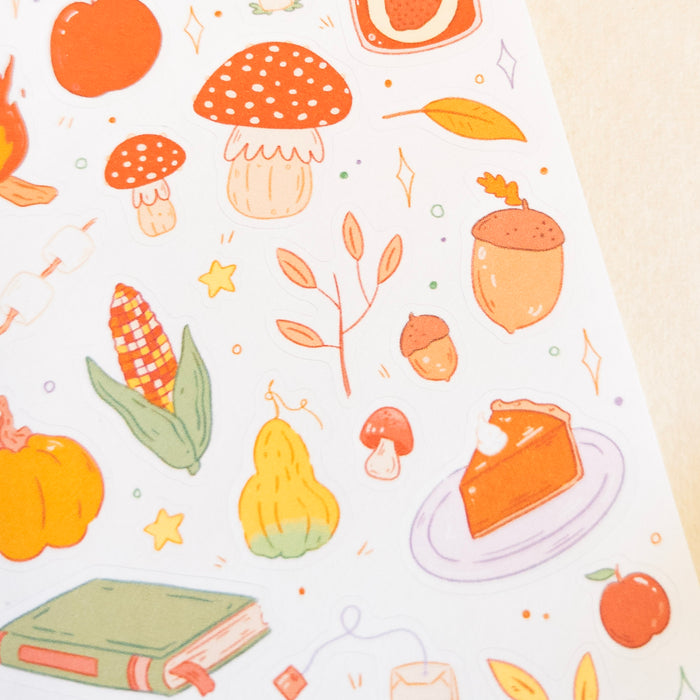 Autumn Day Sticker Sheet | brookeillust