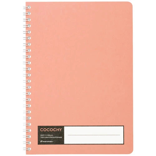 Maruman COCOCHY Notebook | A5, ruled - Coral
