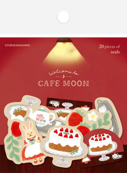 Furukawashiko Cafe Moon Sticker Flakes - Cake