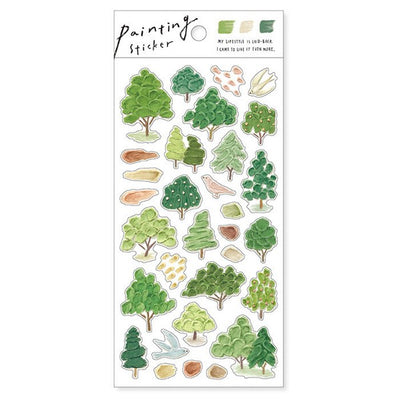 Mind Wave Sticker Sheet - Forest Painting