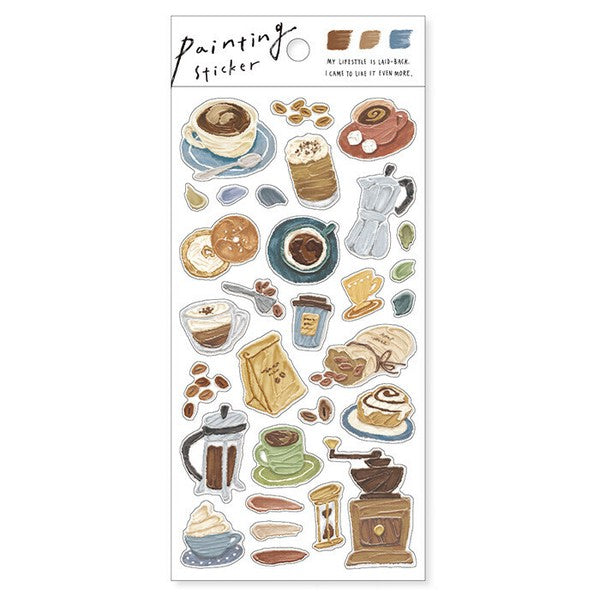 Mind Wave Sticker Sheet - Coffee