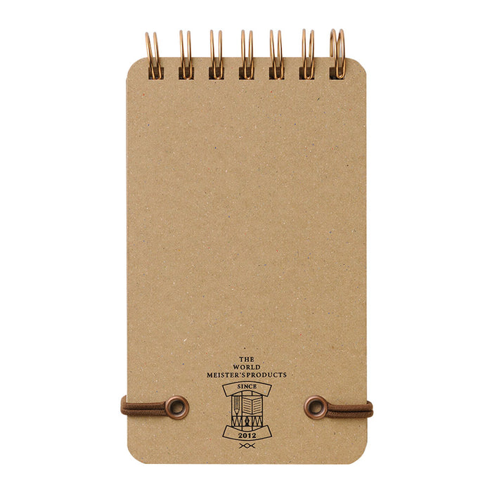 Midori Grain WM Ring Memo Pad - Black