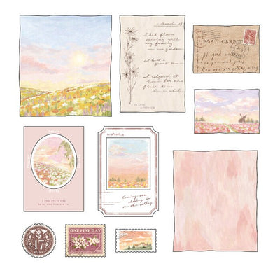 Mind Wave Sticker Flakes - Akane Cloud Landscape
