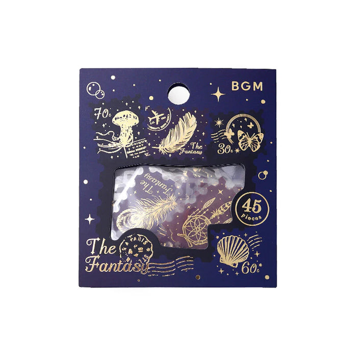 Sticker Flakes - Postage Stamp: Fantasy