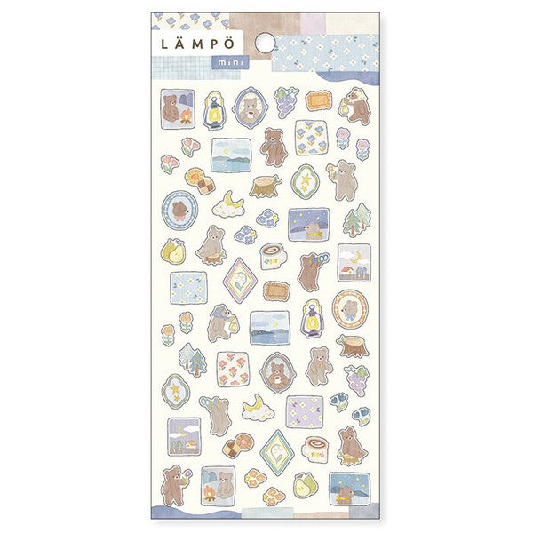 Mind Wave Sticker Sheet - Lampo: Bear and Starry Sky