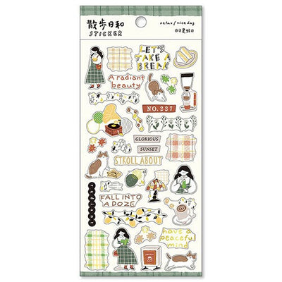 Mind Wave Sticker Sheet - "Going to a coffee shop"