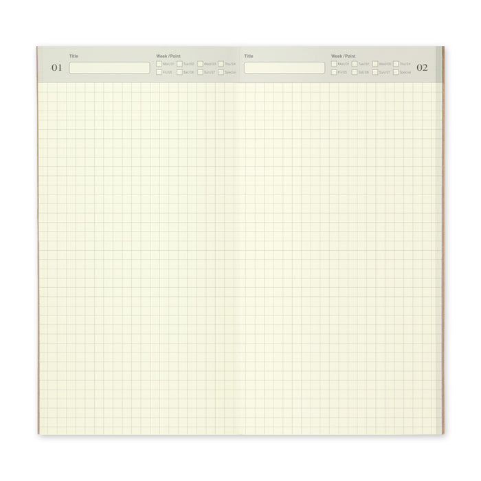 TN Traveler's Notebook Refill 005 (Daily Free Diary) - Regular Size