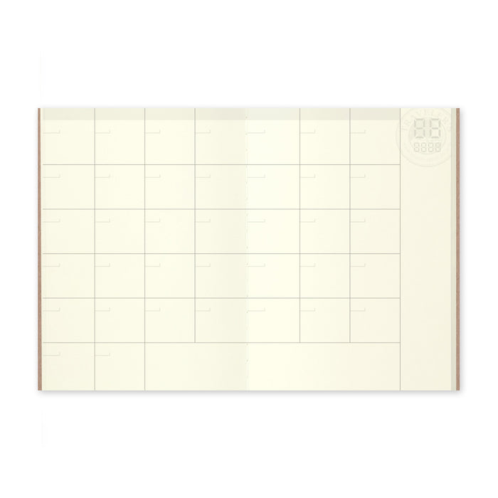 TN Traveler's Notebook Refill 006 (Monthly Undated) - Passport Size