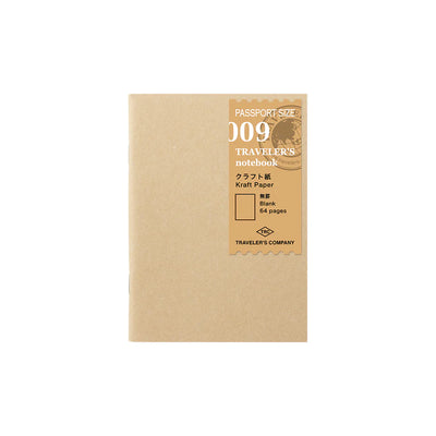 TN Traveler's Notebook Refill 009 (Kraft Paper) - Passport Size