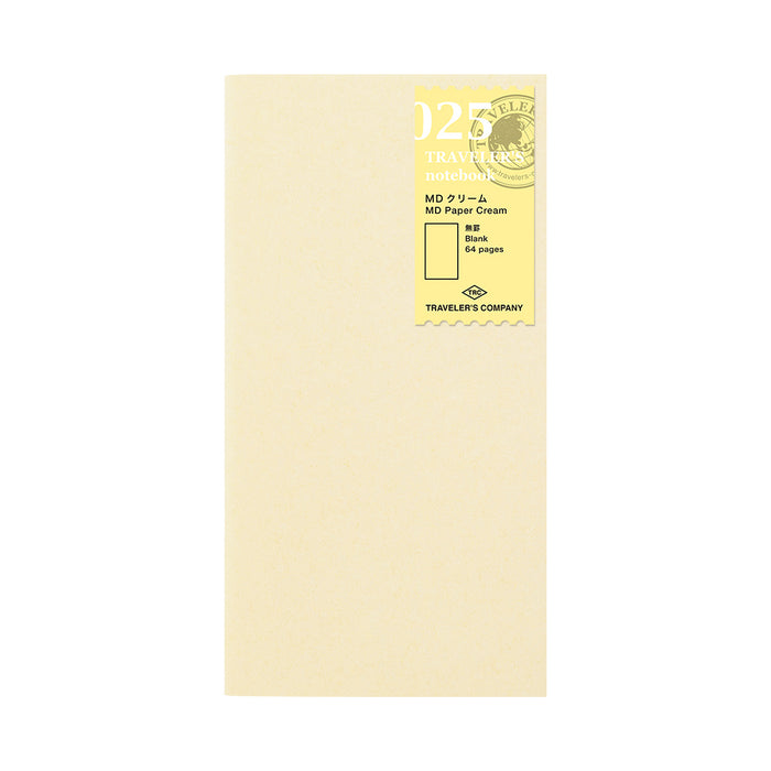 TN Traveler's Notebook Refill 025 (MD Paper Cream) - Regular Size