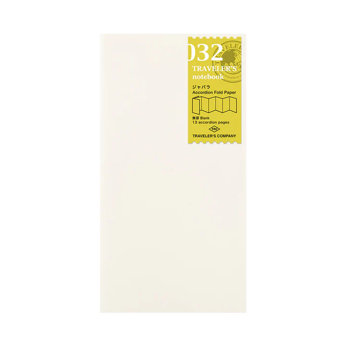 TN Traveler's Notebook Refill 032 (Accordian Fold Paper) - Regular Size