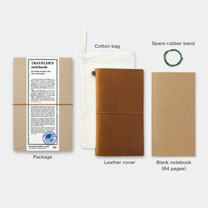 TN Leather Journal Starter Kit - Camel (Regular Size)