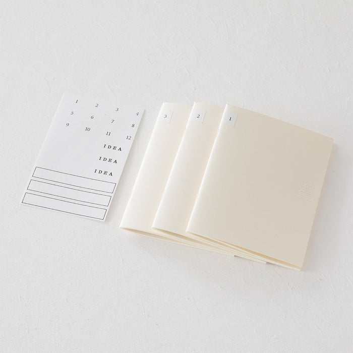 Midori MD Notebook Light 3-pack | B6 Blank (slim)