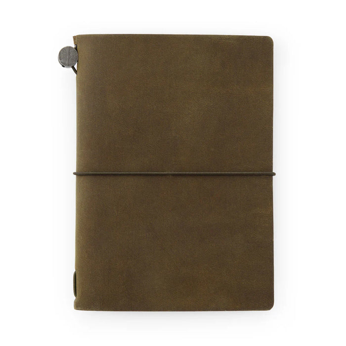 TN Leather Journal Starter Kit - Olive (Passport Size)