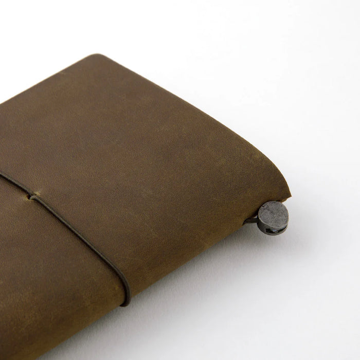 TN Leather Journal Starter Kit - Olive (Passport Size)