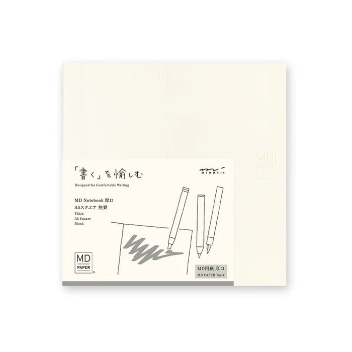 Midori MD Notebook | Thick A5 Square Blank