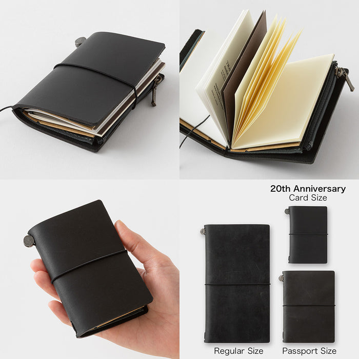 TN Traveler's Notebook Card Size 20th Anniversary Set - Black