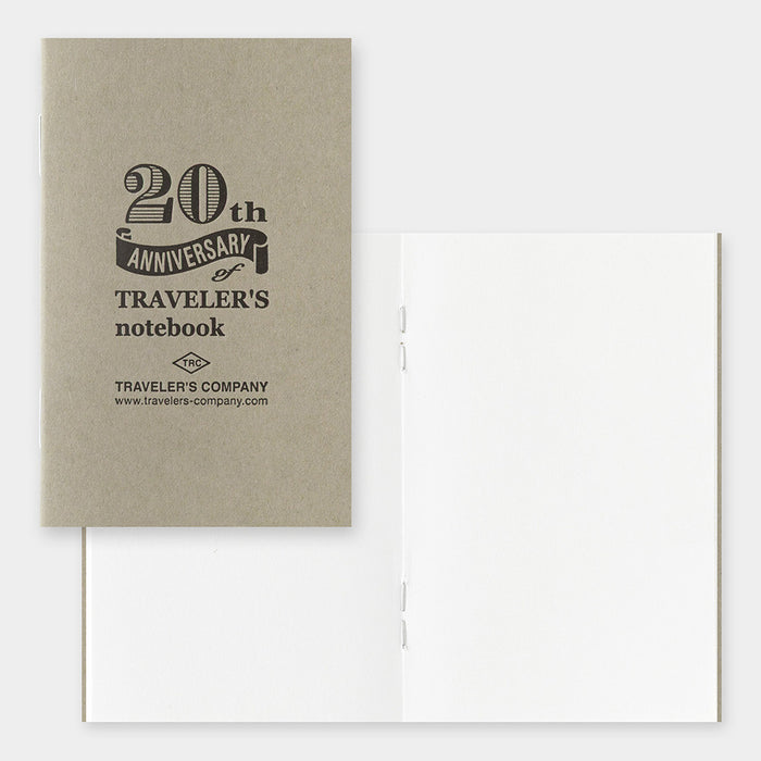 TN Traveler's Notebook Card Size 20th Anniversary Set - Brown
