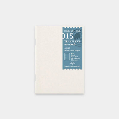 TN Traveler's Notebook Refill 015 (Watercolor Paper) - Passport Size