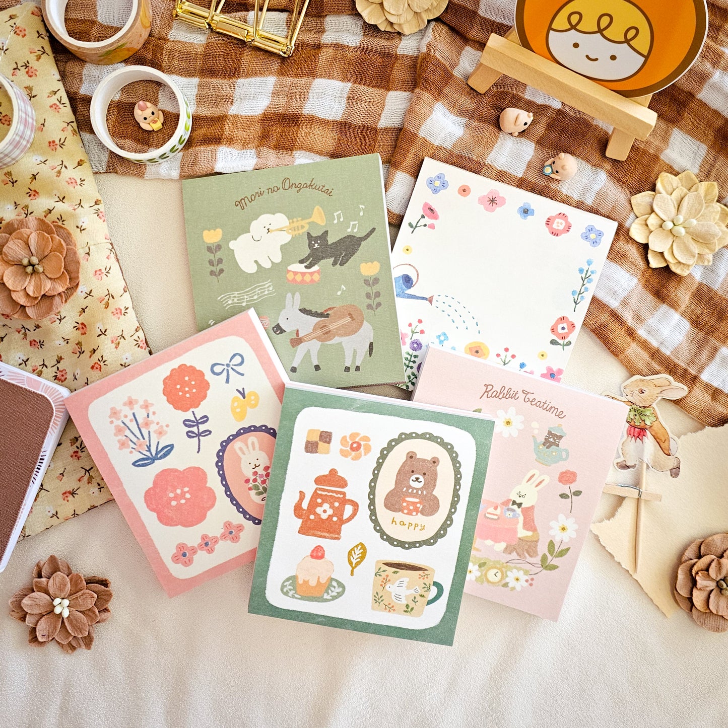 Memo Pad | Winter Limited: Rabbit & Flower