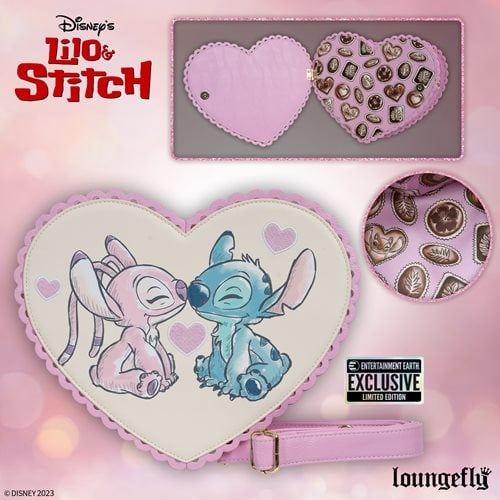 Loungefly x Disney // Lilo & Stitch Angel Stitch Heart Kiss Crossbody - EE Excl.