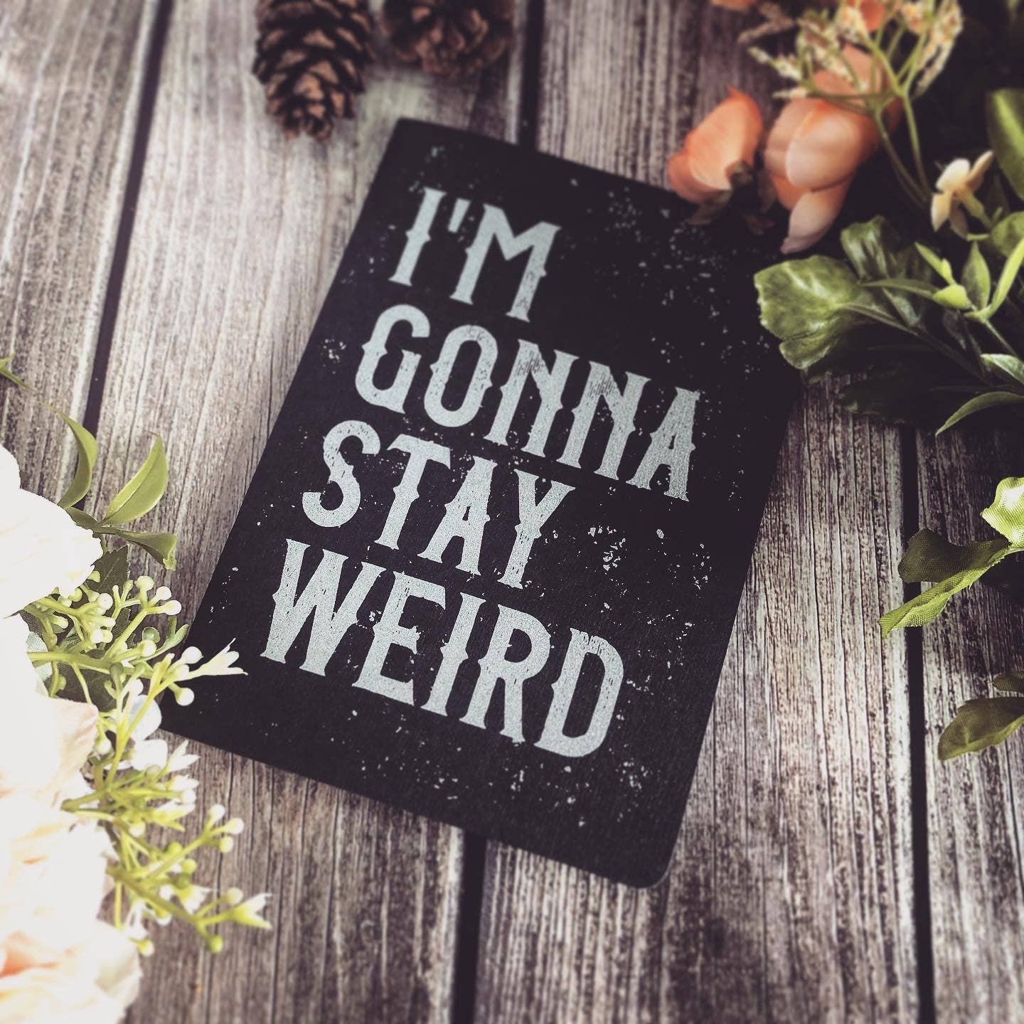 Stay Weird - Lined Notebook