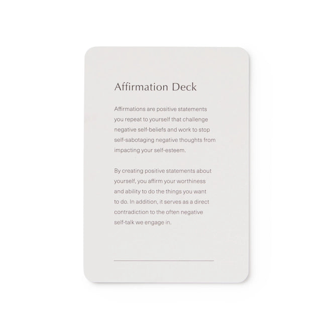 Affirmation Card Deck