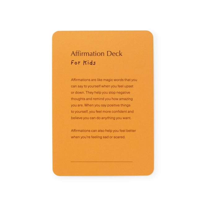 Affirmations for Kids Card Deck