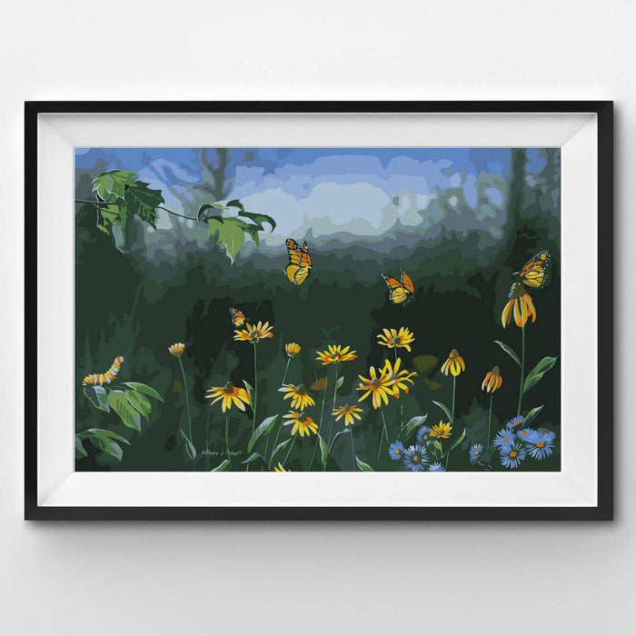 Flight of a Monarch Butterfly - Summer Paint by Numbers Kit