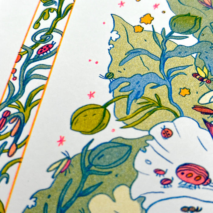 Bug Fairy Riso Print
