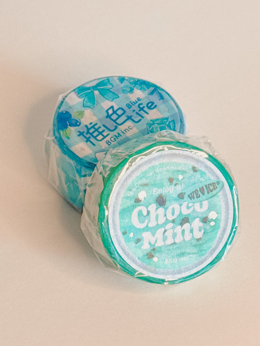 Blue Life & Choco Mint - BGM Washi Tape Set of 2