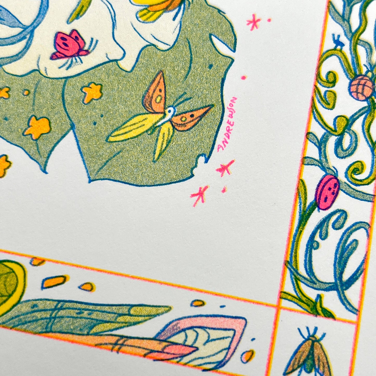 Bug Fairy Riso Print