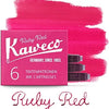 Kaweco 6pk Ink Cartridge - Ruby Red