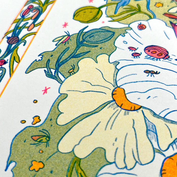 Bug Fairy Riso Print