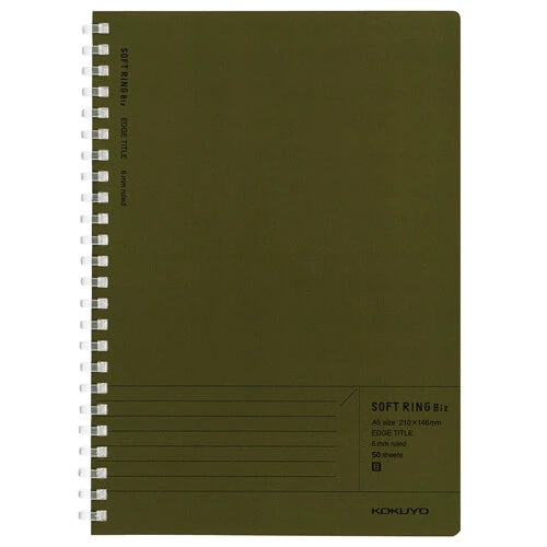 Kokuyo Soft Ring Biz Notebook - B5, 40 sheets, 6mm ruled