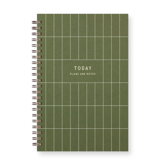 Weekly Planner - hardcover, moss