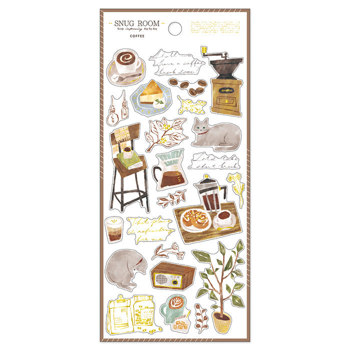 Mind Wave Sticker Sheet - Snug Room Coffee