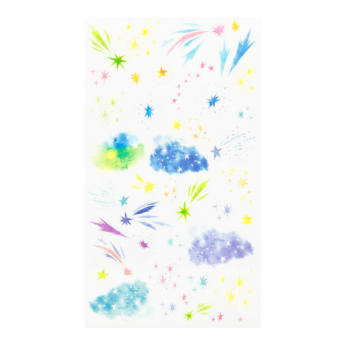 Midori Transfer Sticker - Watercolour Starry Sky