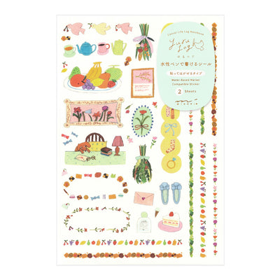 Midori Transfer Sticker - "My Life" ~ 2 sheets