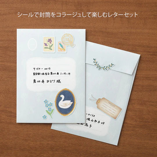 Letter Writing Set - Midori Collage - Bird