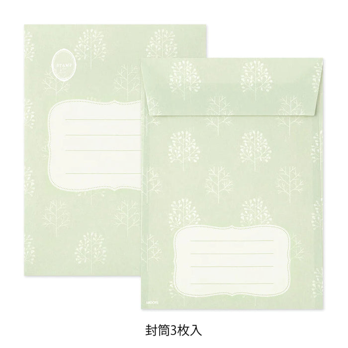 Letter Writing Set - Midori Collage - Stationery Pattern