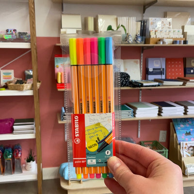 Stabilo Point 88 Pens | Pack of 6, Neon Tones