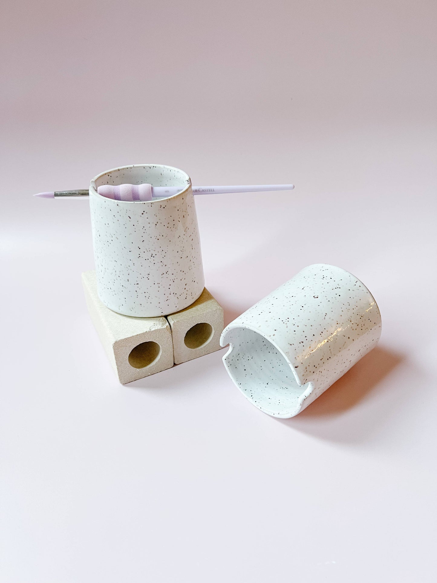Ceramic Paint Brush Cup