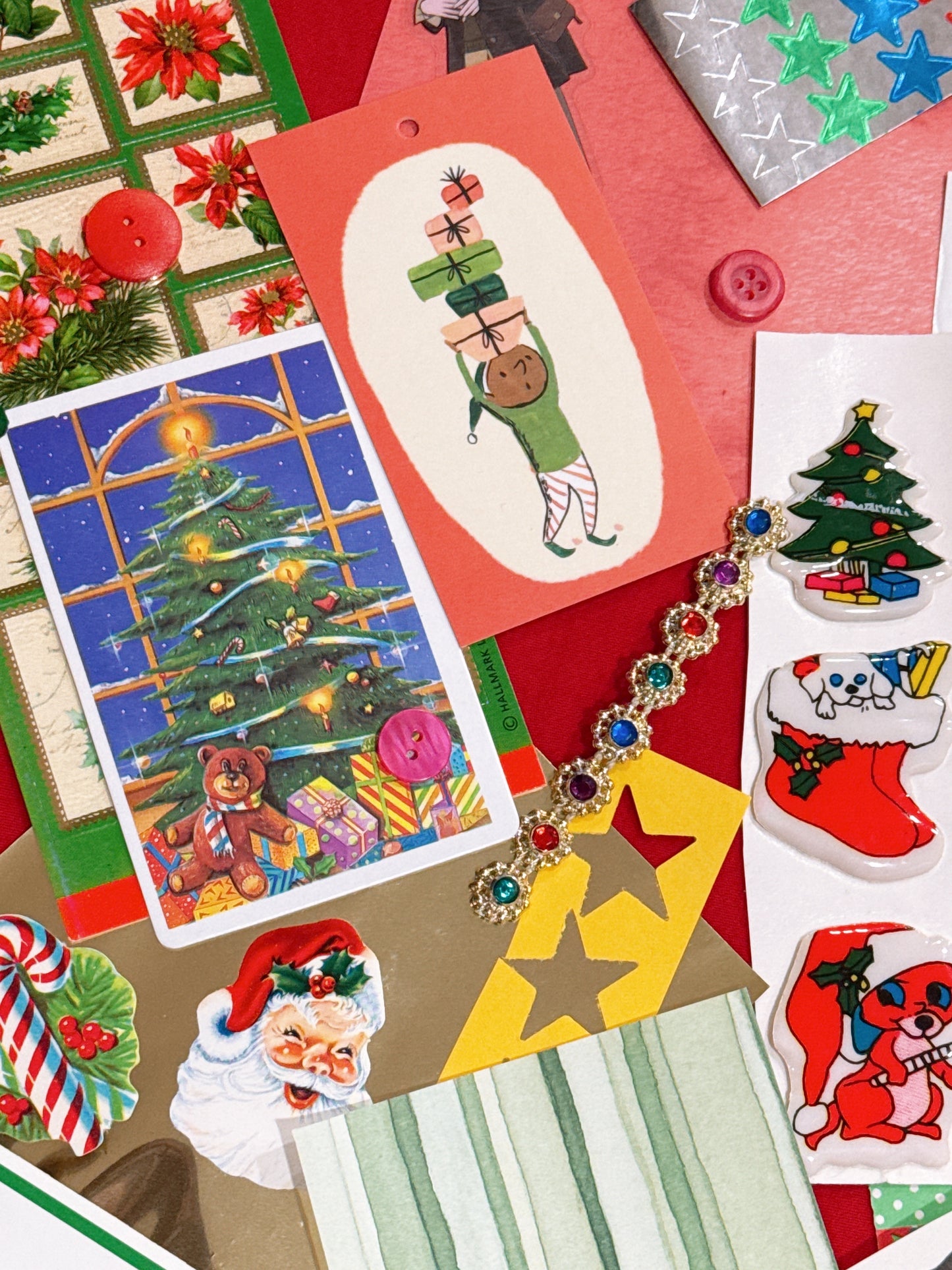 christmas collage kit .☘︎ ݁˖