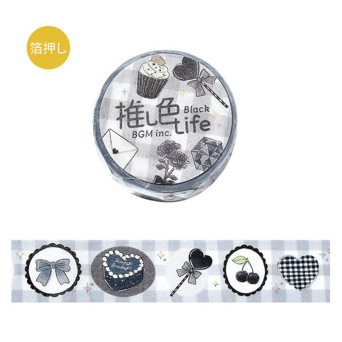 BGM Washi Tape: Color Life in Black