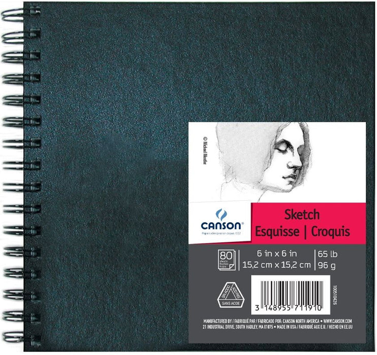Canson Artist Series Sketch Art Book, 6" x 6"