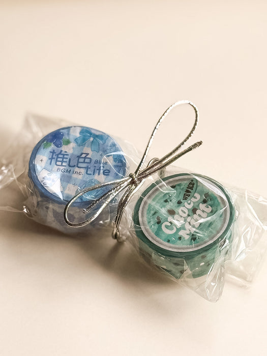 Blue Life & Choco Mint - BGM Washi Tape Set of 2