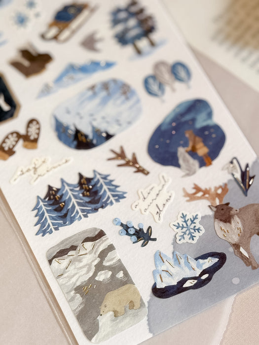 Mind Wave Sticker Sheet - Frozen Sky Country
